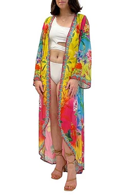 Floral Ombré Long Duster