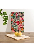 Burcu Korkmazyurek Floral and Flamingo VII Rectangle Cutting Board