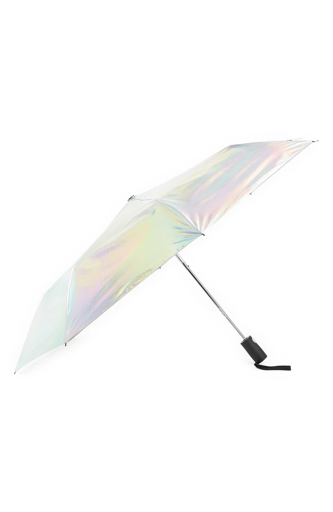 Iridescent Auto Open & Close Compact Umbrella