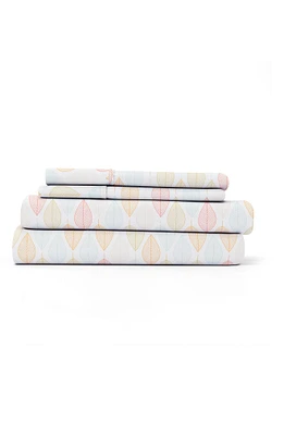 HOME SPUN Premium Ultra Soft Fall Foliage Pattern 4-Piece Bed Sheet Set