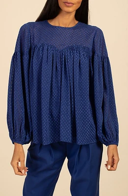 Clip Dot Georgette Top
