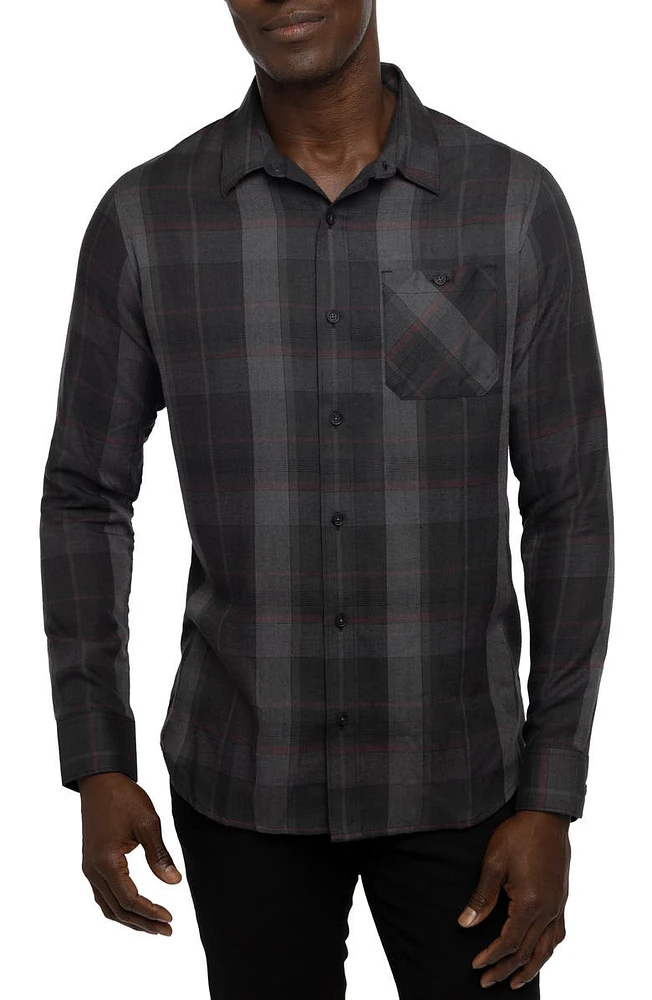 Prize Money Plaid Button-Up Shirt