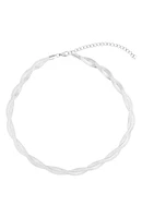 Braided Herringbone Chain Necklace