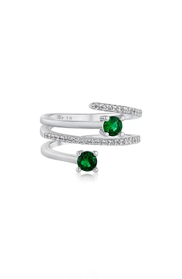Wraparound Round Cubic Zirconia Ring