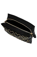 Heart Stud Quilted Faux Leather Crossbody Bag