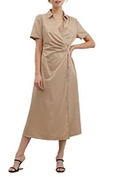 Short Sleeve Wrap Dress