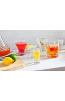 Afina Crystal Stemless Martini Glass - Set of 4