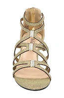 Karlette Glitter Knit Strappy Sandal