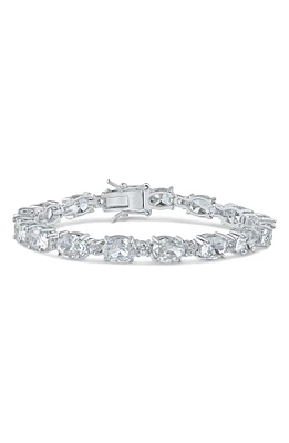 Oval & Round CZ Tennis Bracelet