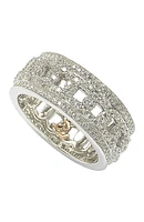 Sterling Silver Cutout CZ Band