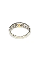 Sterling Silver Sapphire & Diamond Ring