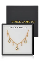 Crystal Charm Frontal Necklace