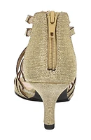 Karlette Glitter Knit Strappy Sandal