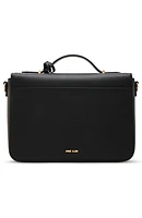 Belted Flap Top Handle Crossbody Bag
