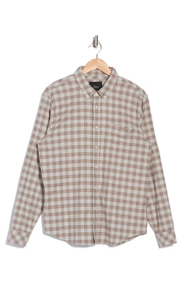 Reid Check Cotton Flannel Button-Down Shirt