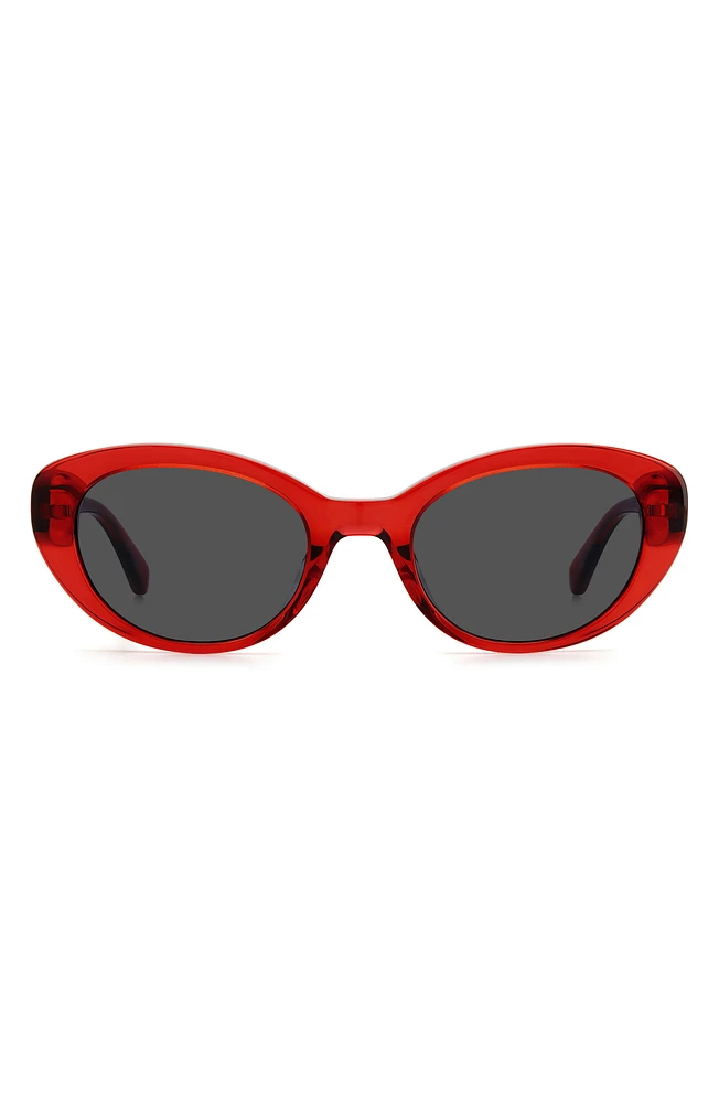crystals 51mm round sunglasses