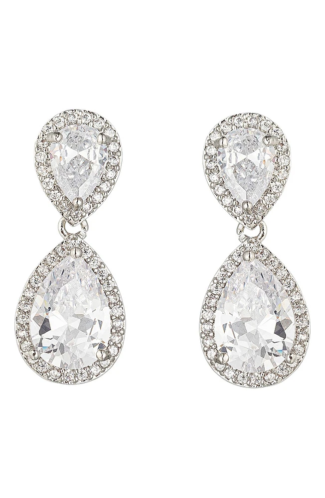 Isabella CZ Drop Earrings