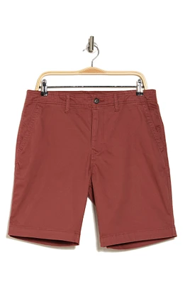 Stretch Cotton Sateen Chino Shorts