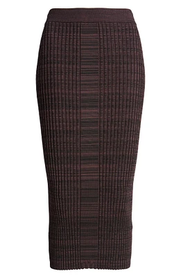 Farmina Rib Midi Sweater Skirt