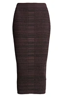 Farmina Rib Midi Sweater Skirt