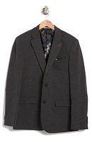 Textured Notch Lapel Double Button Blazer