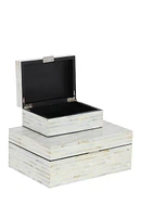 White Coastal Box - Set of 2