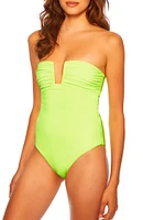 Wired Strapless One-Piece Swimsuit
