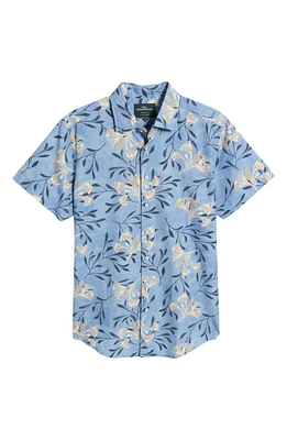 Allen Bell Floral Short Sleeve Button-Up Shirt