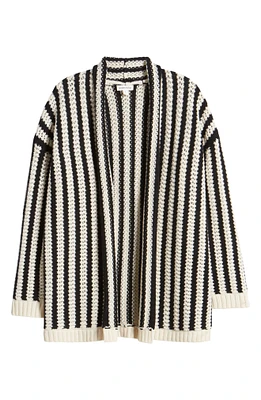 Chainette Stripe Wool & Cashmere Cardigan