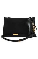 Heart Stud Quilted Faux Leather Crossbody Bag