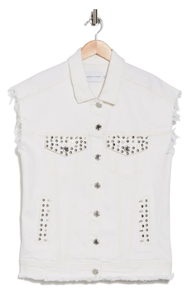 Harlow Studded Denim Vest