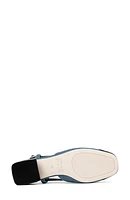Croc Embossed Toe Slingback Pump