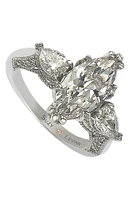 Marquise CZ Sterling Silver Ring