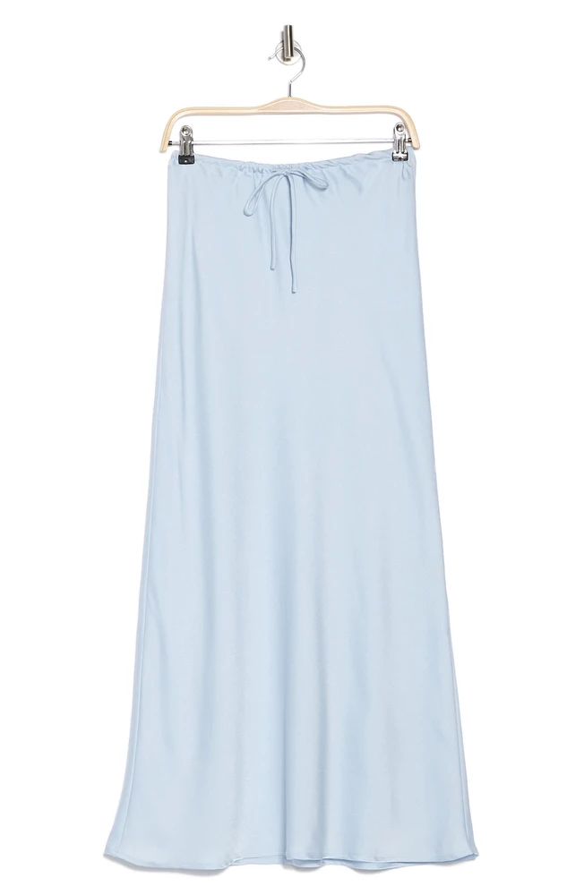 Satin Bias Maxi Skirt