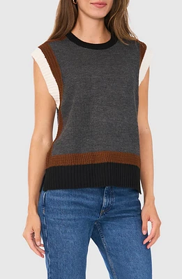 Colorblock Crewneck Sweater Vest