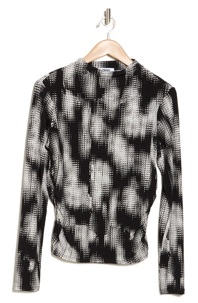 Long Sleeve Mock Neck Top