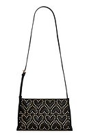 Heart Stud Quilted Faux Leather Crossbody Bag