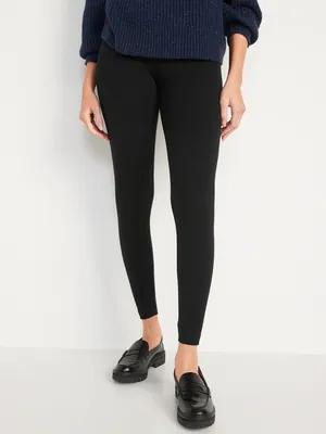 High-Waisted Jersey Fashion ayering eggings