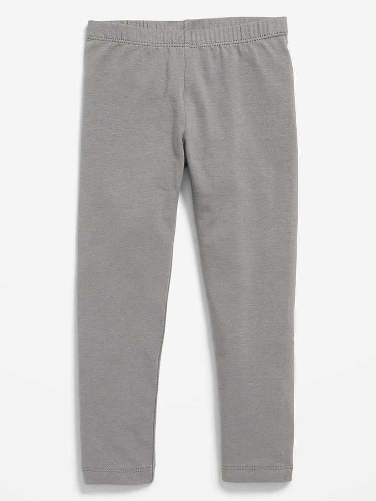Jersey-Knit Full-Length Leggings for Toddler Girls