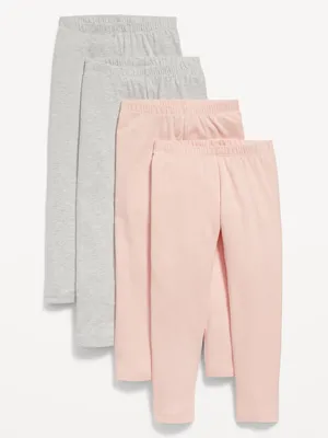 4-Pack Full-Length Leggings for Toddler Girls