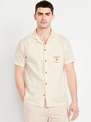 Short-Sleeve Graphic Camp Shirt