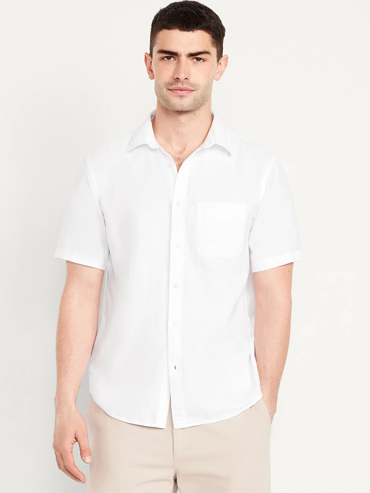 Classic Fit Everyday inen-Blend Shirt