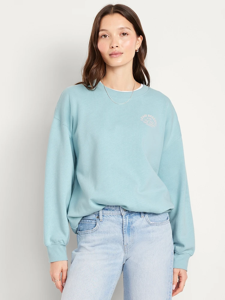 oComfy Oversized Graphic weatshirt
