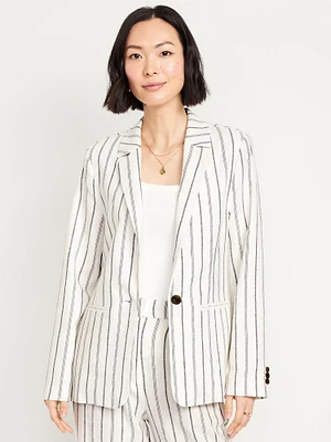 Taylor Fitted Linen-Blend uit Blazer