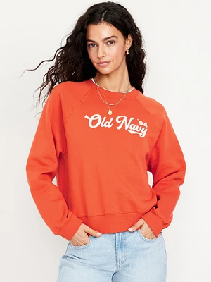 Vintage Crew-Neck Logo-Graphic weatshirt