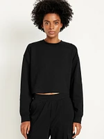 Dynamic Fleece Oversized Crop weatshirt