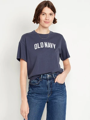 Vintage Crew-Neck Logo-Graphic T-Shirt