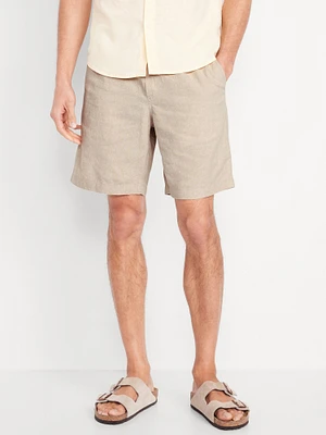 Linen-Blend Jogger Shorts - 7-inch inseam