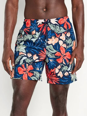 Printed Swim Trunks - 7-inch inseam