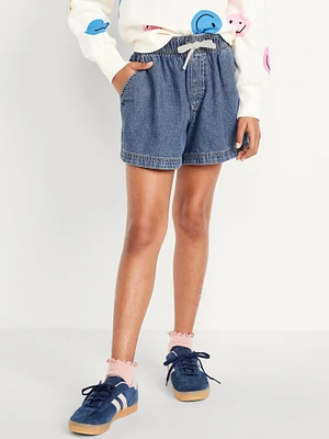 High-Waisted Pull-On Jean horts for Girls